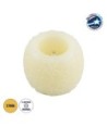 GloboStar® CANDLE 79537 Διακοσμητικό Realistic Κερί με LED Εφέ Κινούμενης Φλόγας - Μπαταρίας 3 x LR1130 Θερμό Λευκό 2700K Μπεζ D6 x H5cm